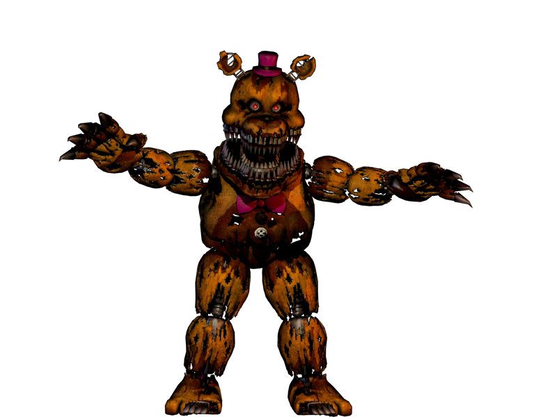 Nightmare Fredbear Fnaf 4 - Download Free 3D model by Tankman