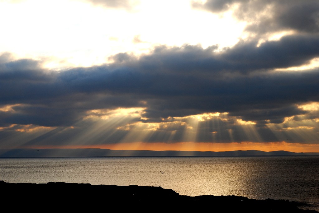 Sunbeams at Ogmore by Sea