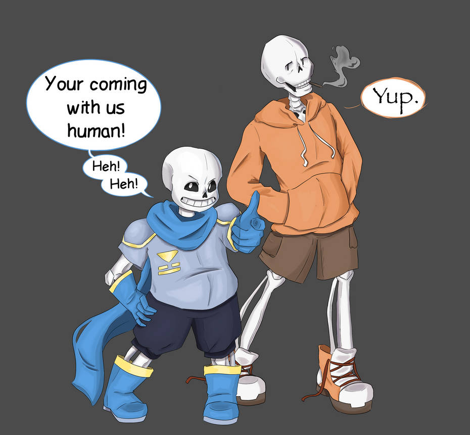 Underswap sans and papyrus by razzidazzzi on DeviantArt