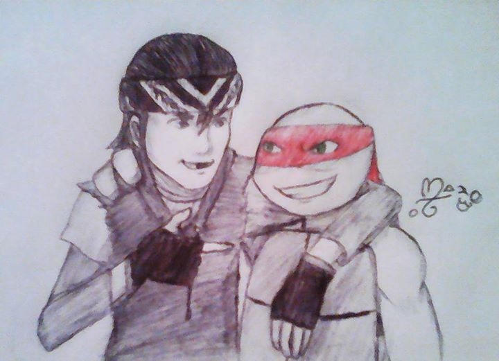amigos Raph y Casey by MaJoShi8 on DeviantArt