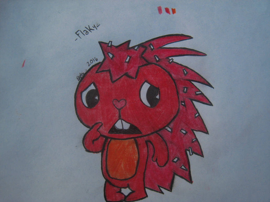 Flaky from HTF by BeyondThisUniverse on DeviantArt
