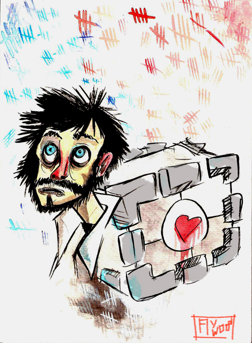 Portal Rattman Drawing LabRat inspired Rattman doodle by FlywoodPaperPlanes on DeviantArt