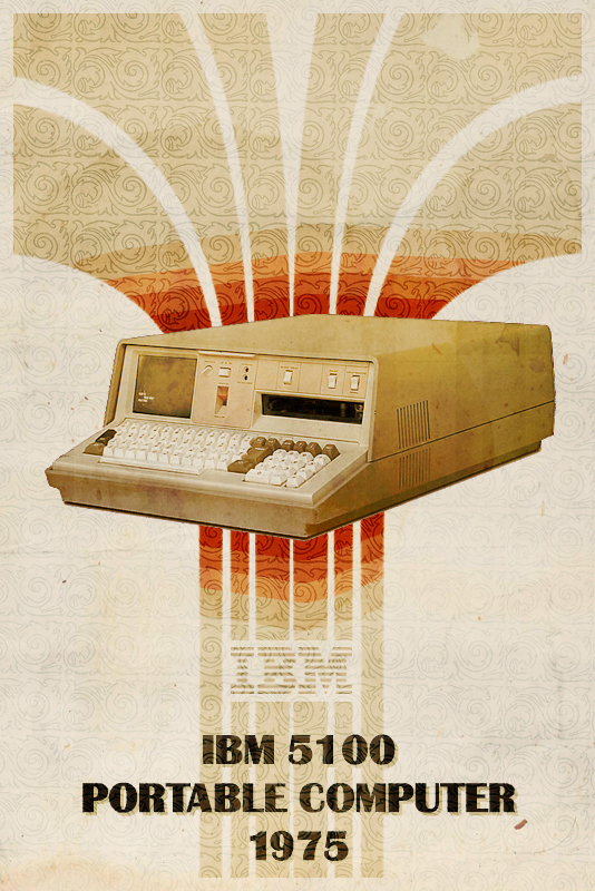 IBM 5100 - Retro Poster