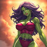 Sexy She Hulk,large Breasts