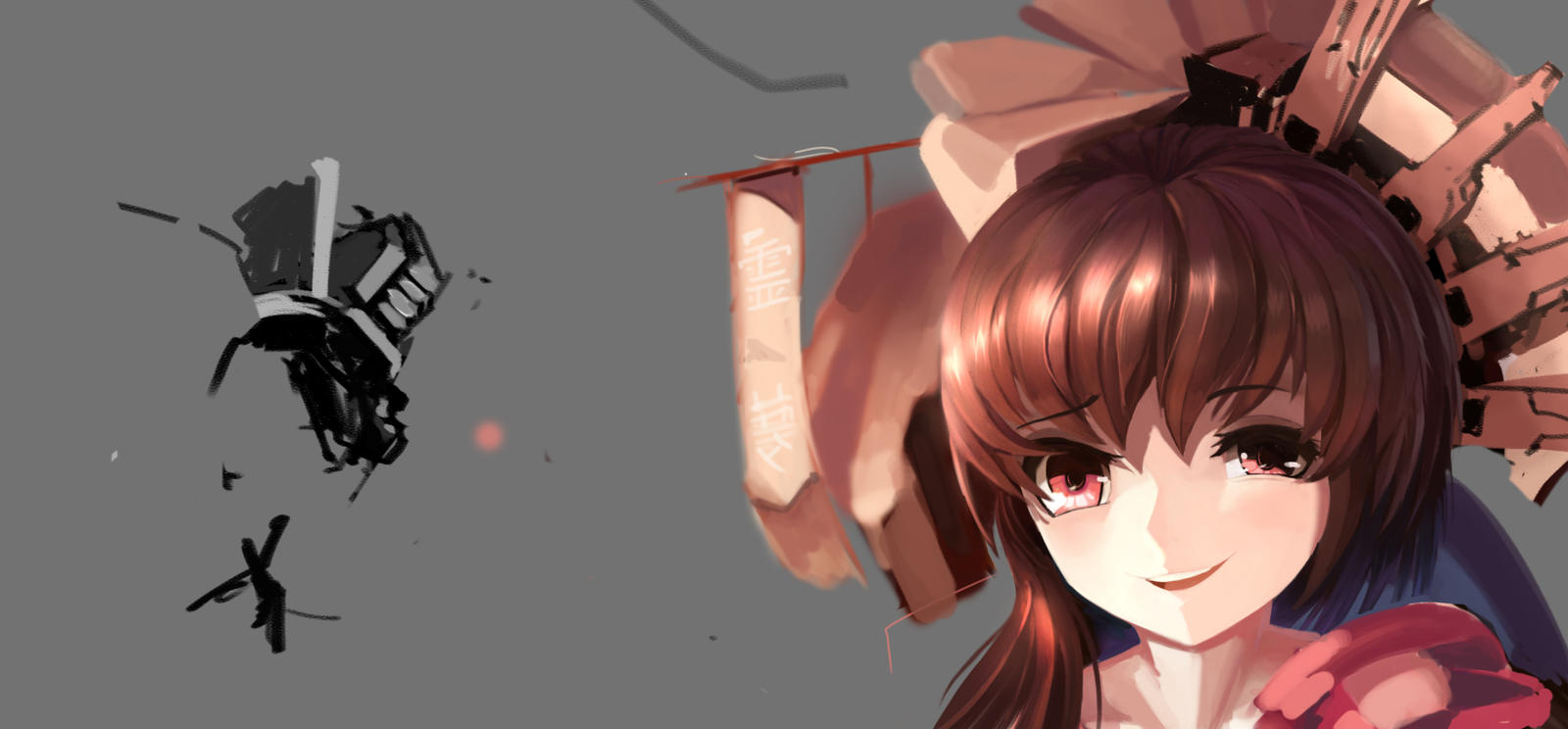 Reimu looking down on you