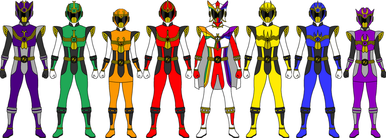 Rainbow rangers by powerrangerstudio on DeviantArt