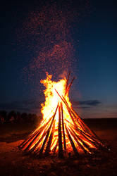 bonfire at midsummer