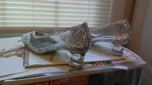 Cinderella on Broadway Glass Slippers Back Angle