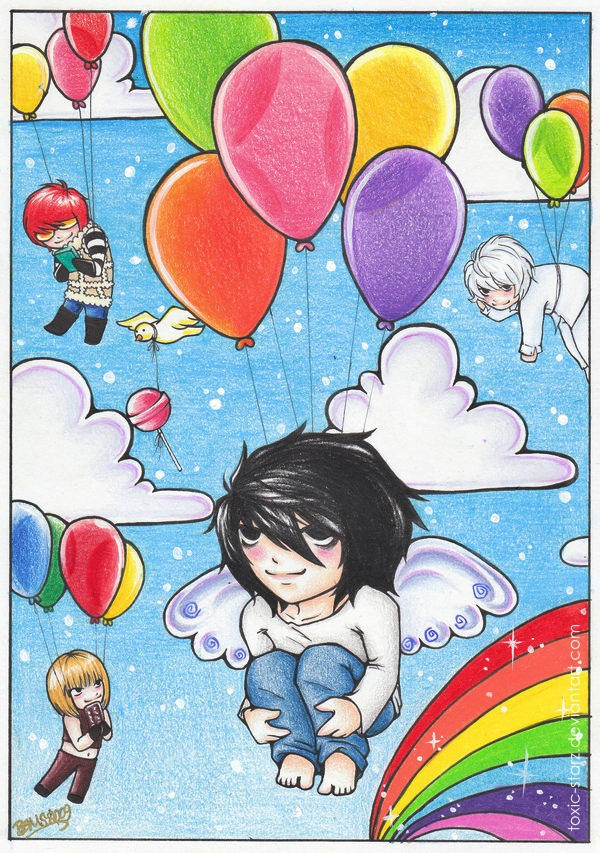 Death Note Flying Death Note: Float away by Toxic-Starz on DeviantArt