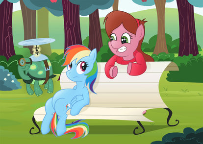 Mabel Pines and Rainbow Dash