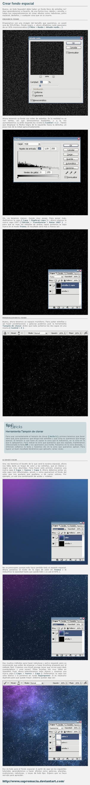 Tutorial Crear fondo espacial