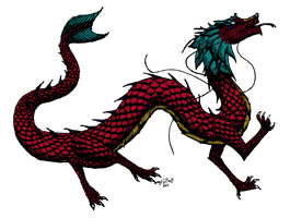 Eastern Dragon - Coloured