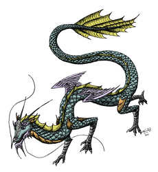 Eastern Dragon 2 - Coloured