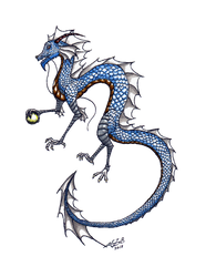 Eastern Dragon 3 - Coloured