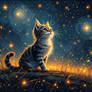 Fantasy Cat Illustration Background (10)