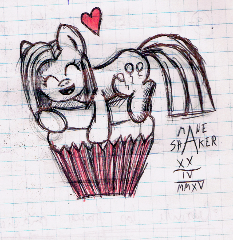 .:School Scribbles:. Pinkamena's Cupcake