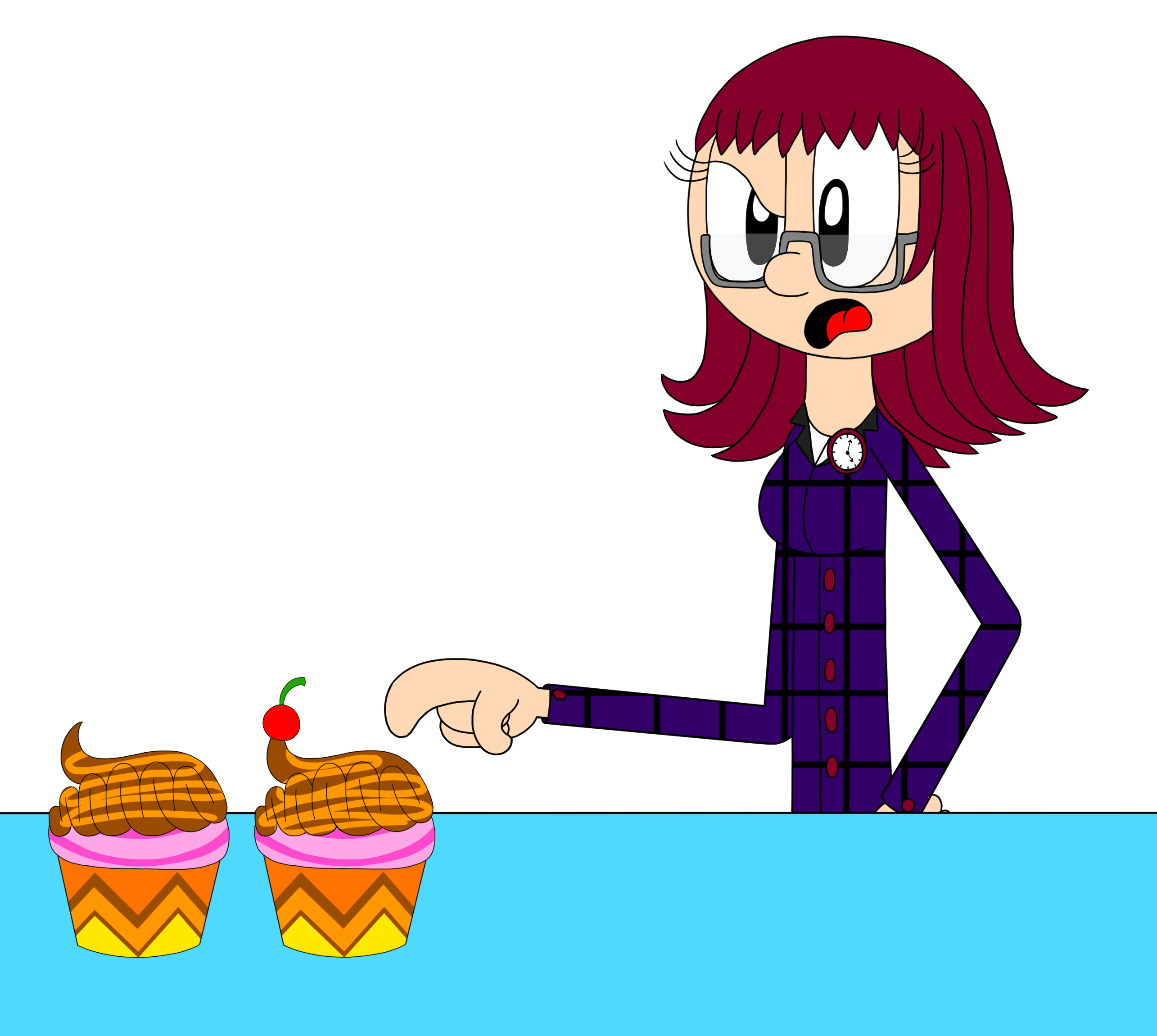 Me on papa's cupcakeria Hoodamath.com by RiverHorizon on DeviantArt