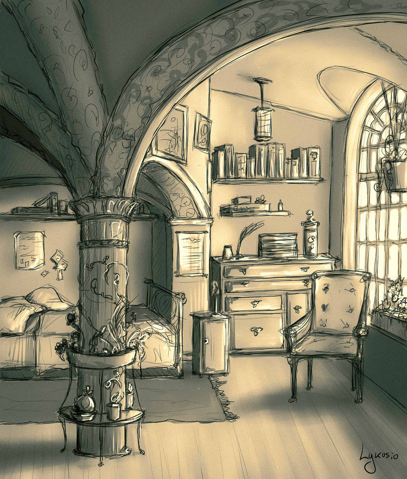 Wizard's bedroom by Lykusio on DeviantArt