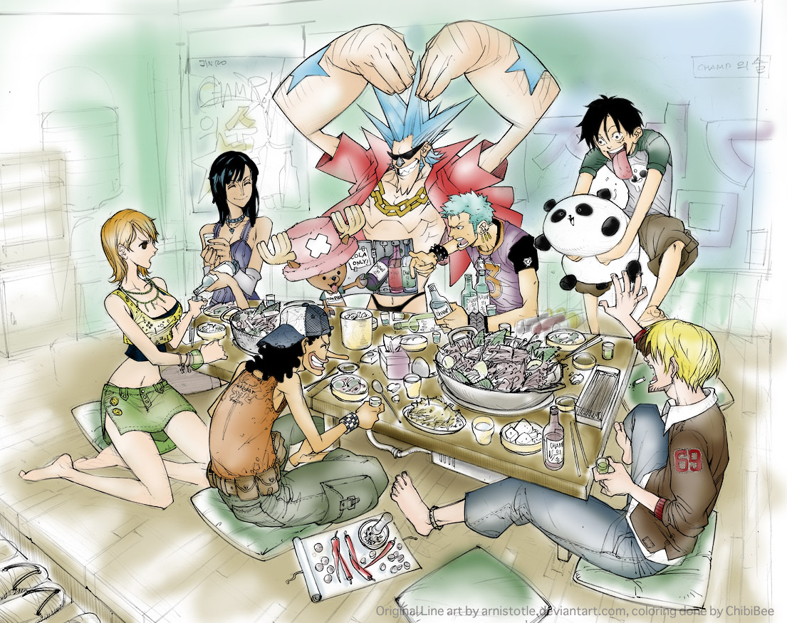 One Piece coloring job