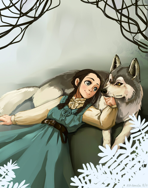 Arya and Nymeria