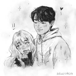 Cute Couple Drawing (study)