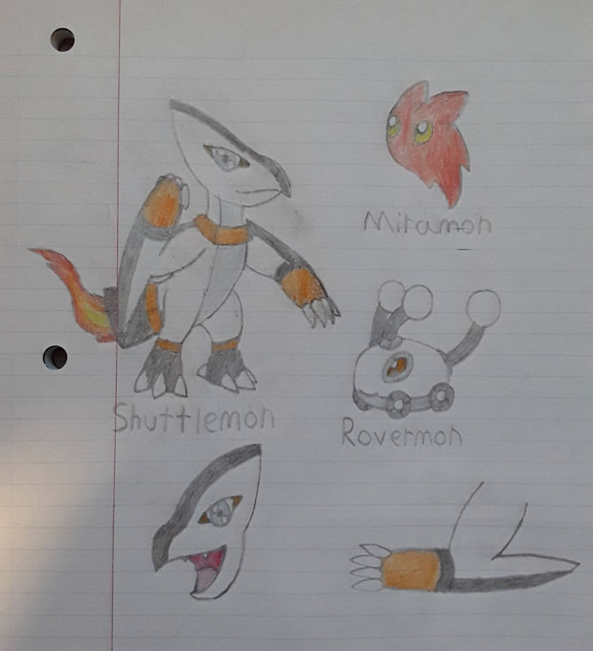 New Digifake: Shuttlemon Line (Fresh to Rookie) by RedParagonG on ...