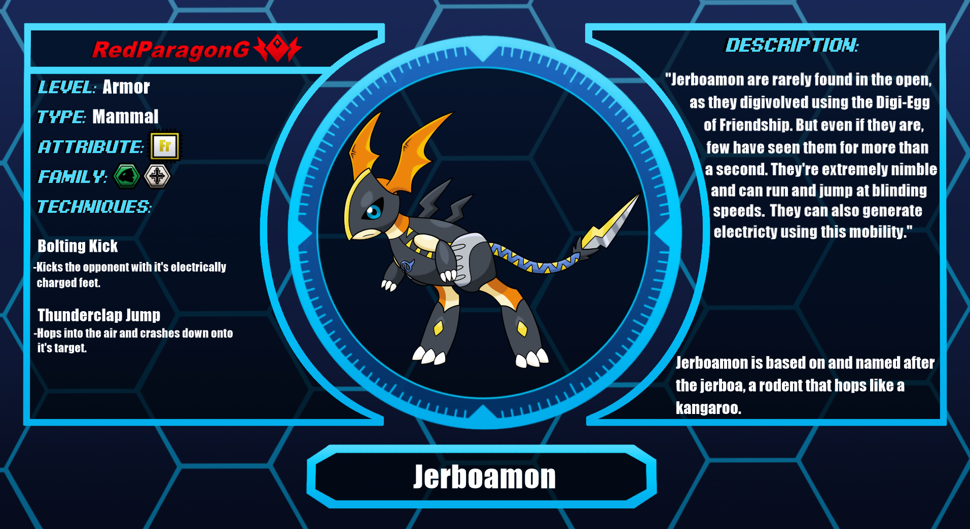 Digimon Digi-Dex: Jerboamon by RedParagonG on DeviantArt