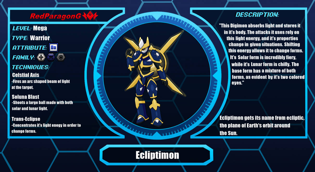 Digimon Digi-Dex: Ecliptimon by RedParagonG on DeviantArt