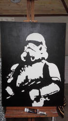 Storm Trooper Acrylic on canvas