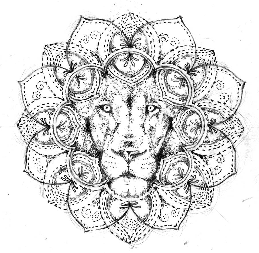 Lion mandala, tattoo design free by Agresivoo on DeviantArt