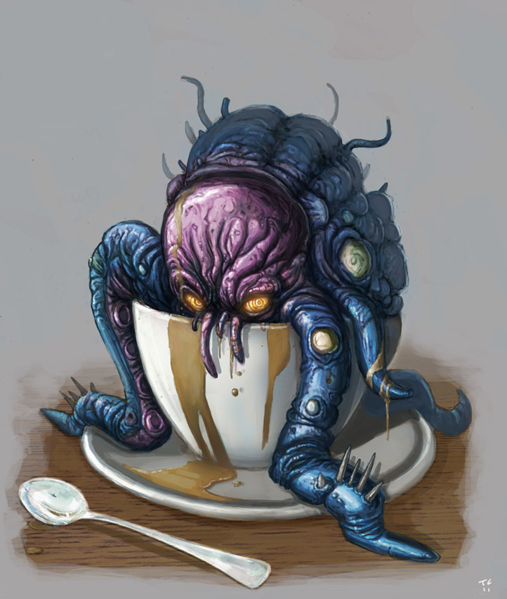 Coffee Cup monster