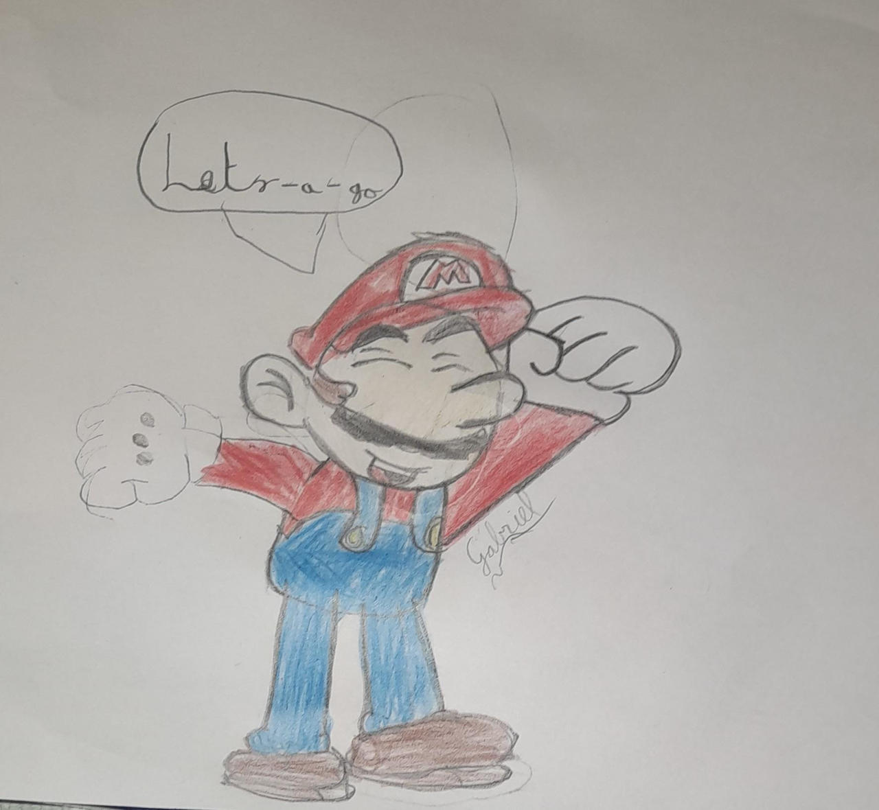 Super Mario is happy to start a new adventure! by SuperMario4rt on ...