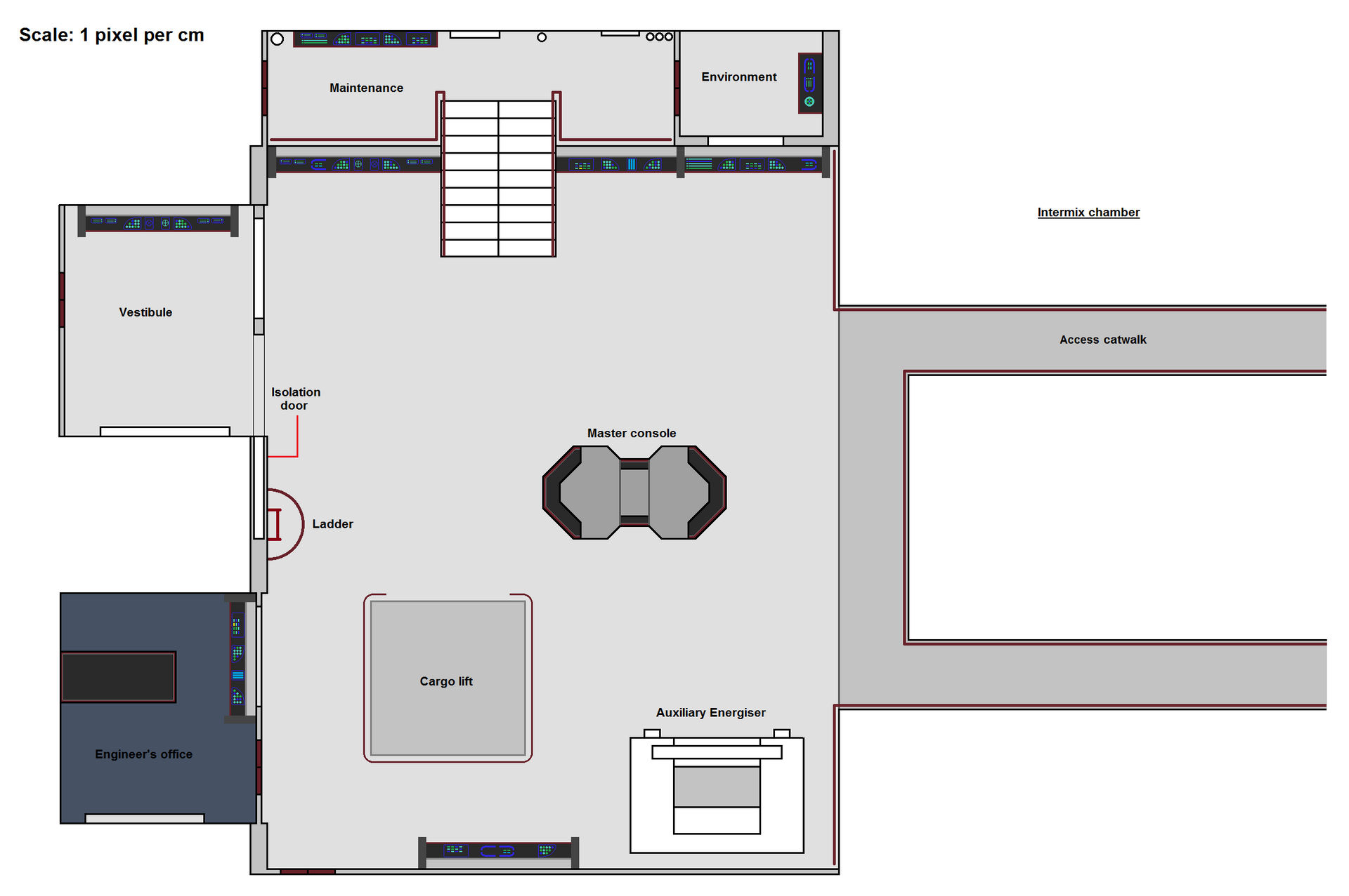 Star Trek TOS modernised engineering room by Argumemnon on DeviantArt
