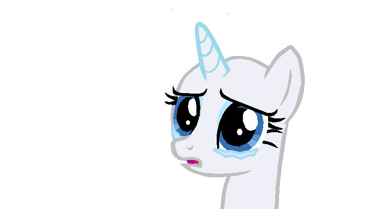 Crying Pony Base by PeregrinStaraptor on DeviantArt