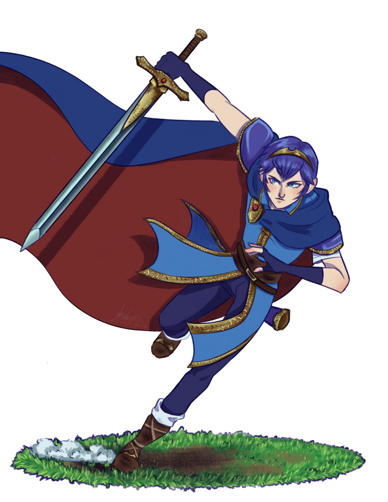 Marth FE Shadow Dragon by Roynasal on DeviantArt