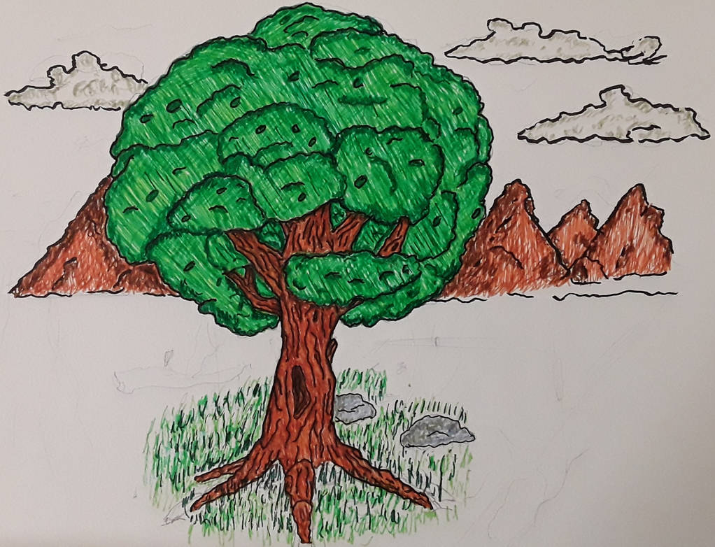 Tree: Practice Coloring by JaguarArtStudio on DeviantArt