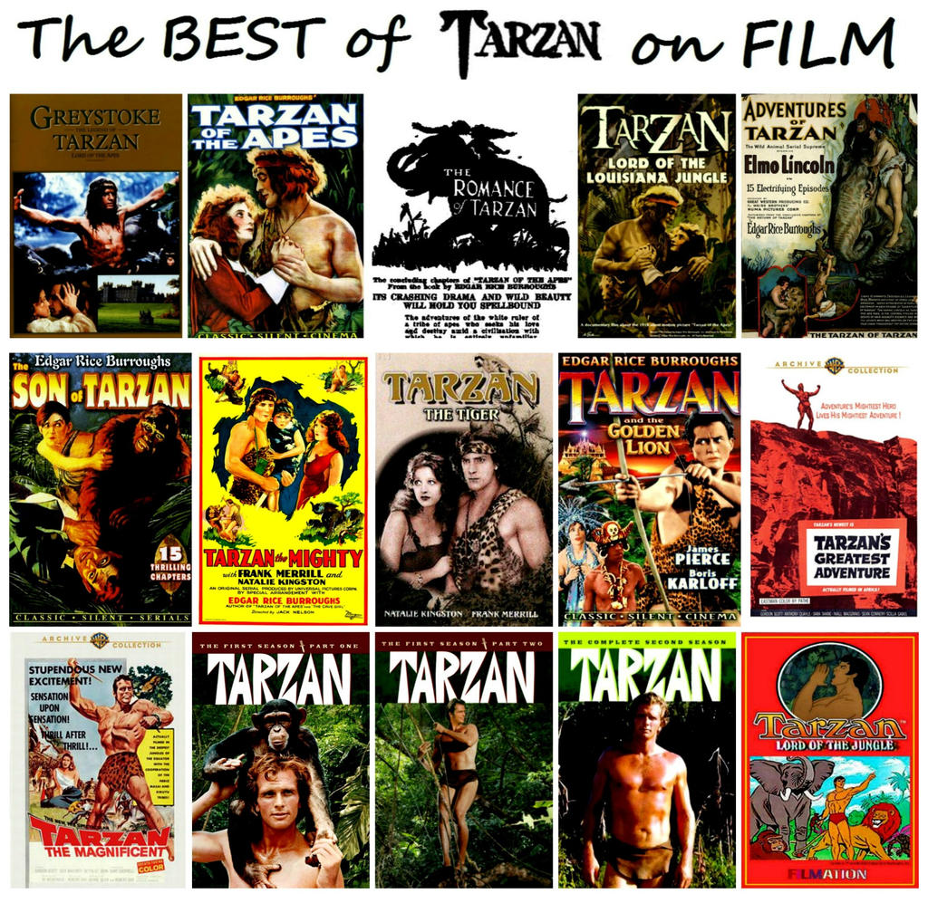 The Best of Tarzan on Film Collage