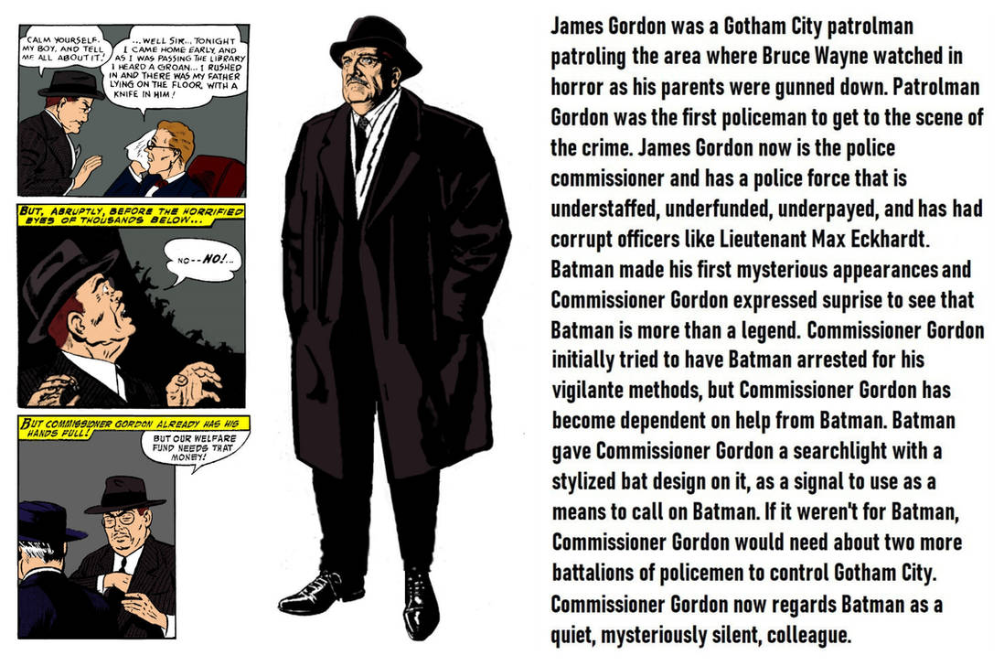 Commision Gordon Commissioner Gordon History by StevieStitches on DeviantArt