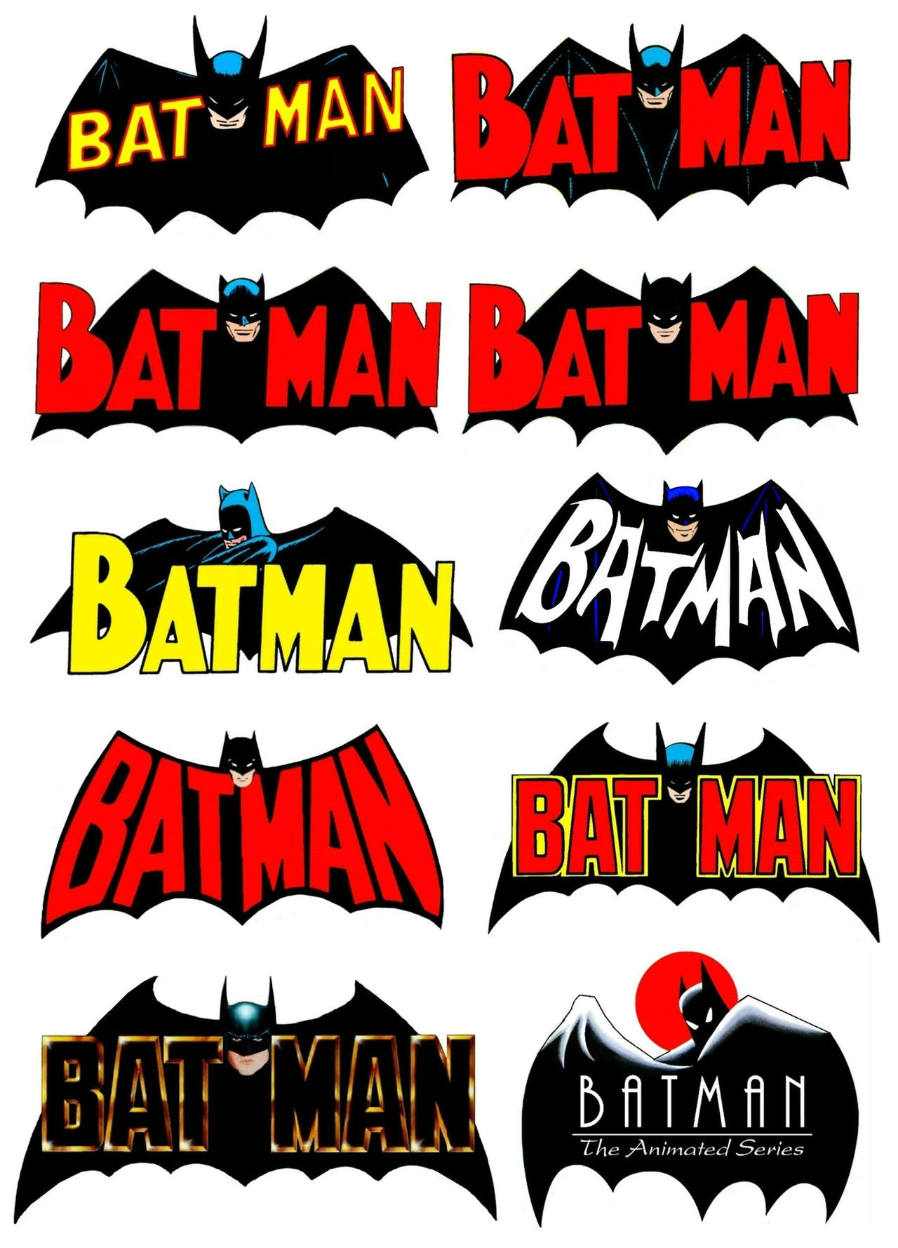 Txt Batman History of Batman Title Logos by StephenStitches on DeviantArt