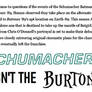 Schumacherverse Isn't the Burtonverse Part 1