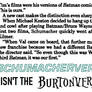 Schumacherverse Isn't the Burtonverse Part 4