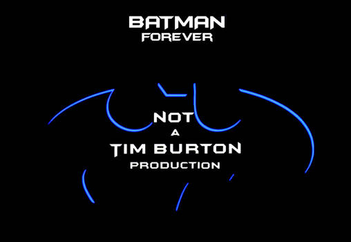 Batman Forever: Not A Tim Burton Production