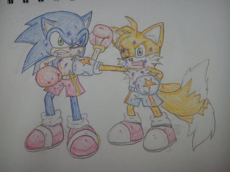 Furious Fight: Sonic vs Tails by Plasticer on DeviantArt