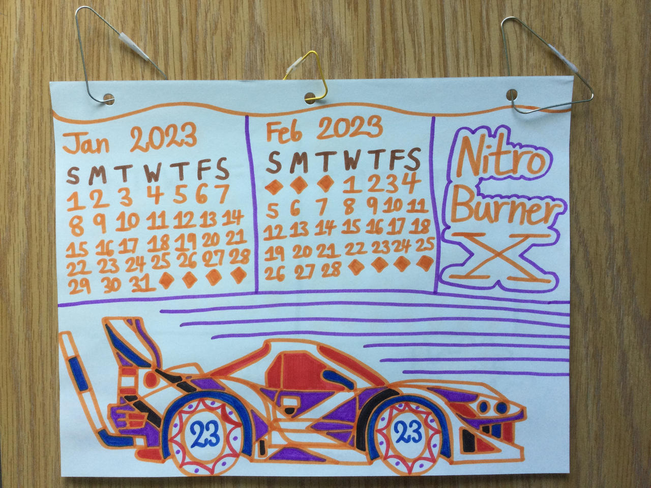 Hot Wheels Calendar 2023 Creative Designs Photo 2 by Michaelweng03 on