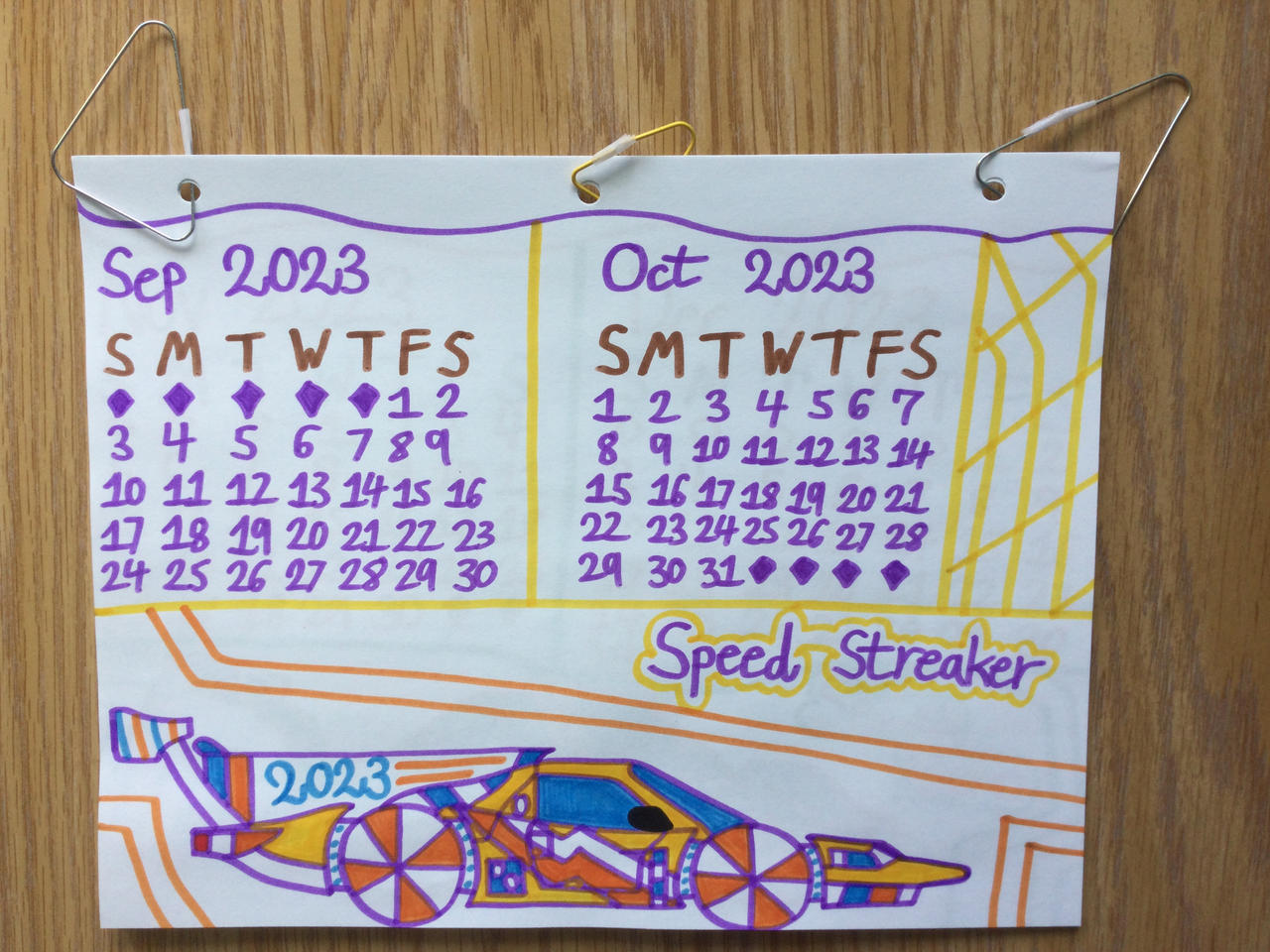 Hot Wheels Calendar 2023 Creative Designs Photo 6 by Michaelweng03 on