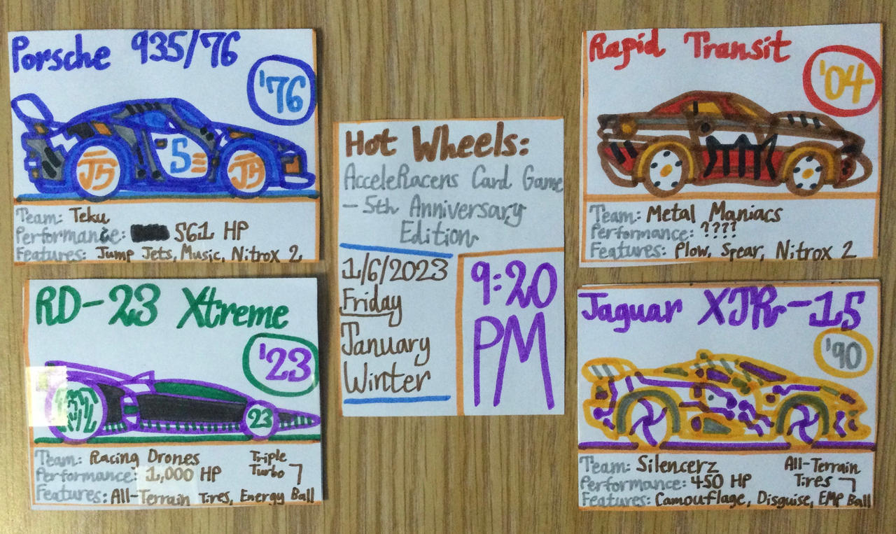 Hot Wheels AcceleRacers Card Game 5th Annual by Michaelweng03 on