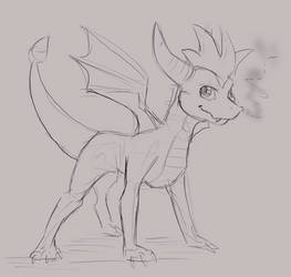 Chibi ish spyro sketch