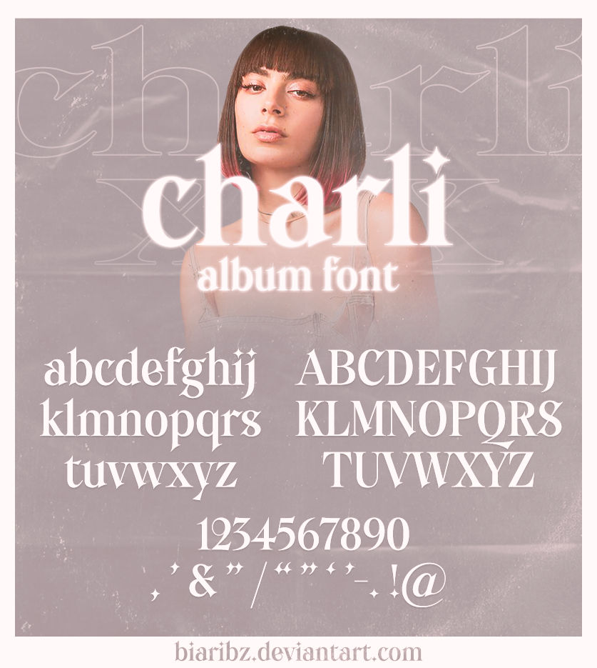 CHARLI ALBUM FONT by heybribz on DeviantArt