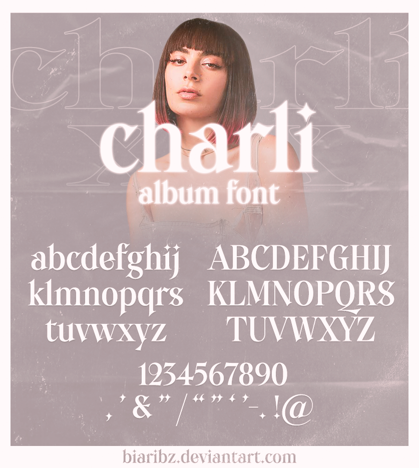 CHARLI ALBUM FONT by heybribz on DeviantArt