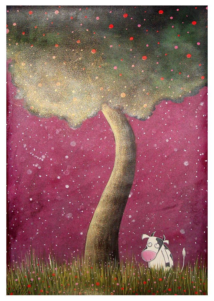 a wandering cow by Adnil